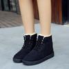 Fashion Trendy Women's Snow Boots 2024 Winter New Solid Color Flat Heel Anti Slip Cotton Warm and Comfortable Short Boots Zapatos Mujer
