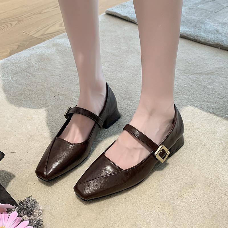Elegant Women Heeled Shoes Fashion Shallow Buckle New Shoes Designer Classical  Pumps 2025 New  Zapatillas De Mujer