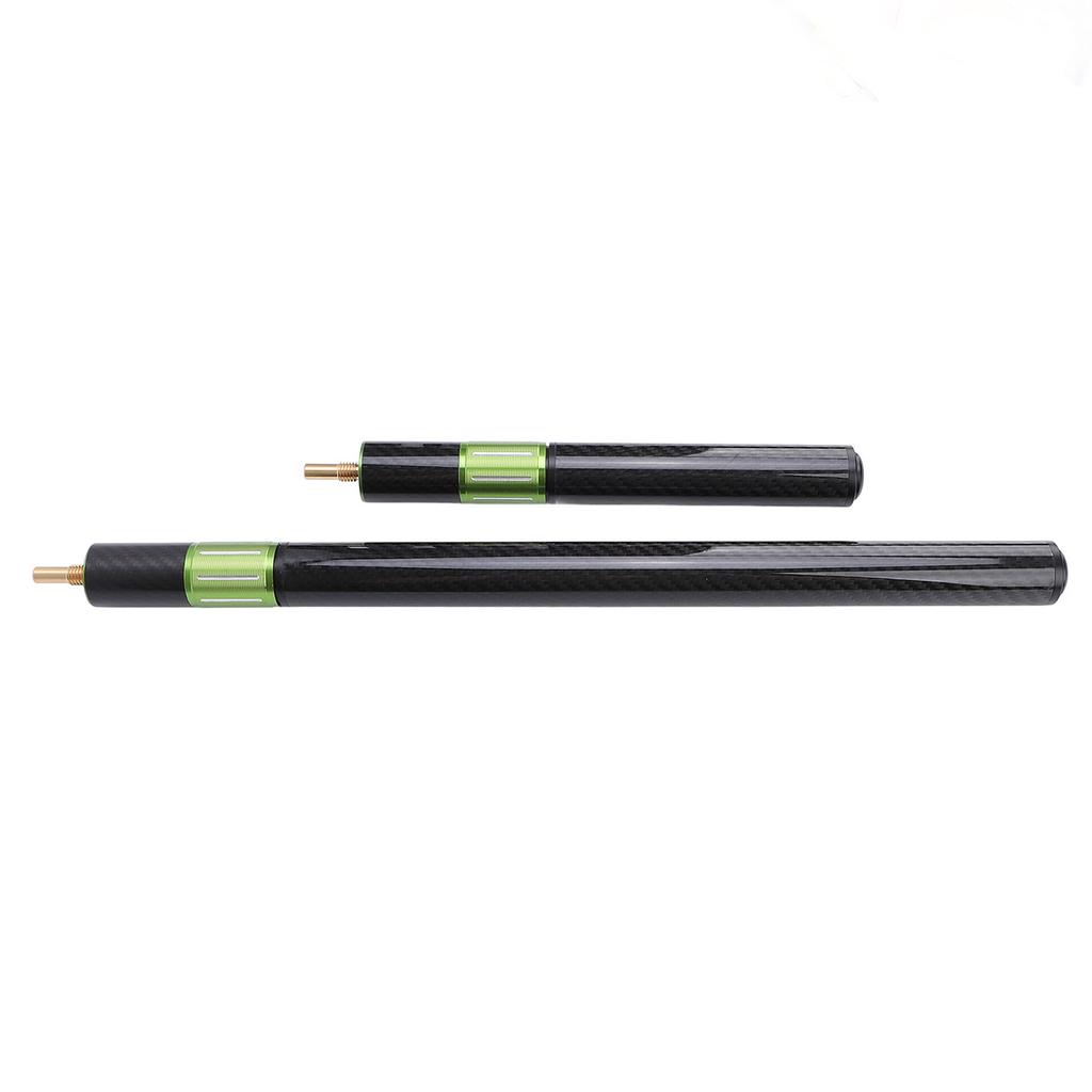 2Pcs Pool Cue Extension Carbon Fiber 17in 9in Extendable Billiard Extension for Practices Entertainm