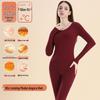 Lenzing Modal Thermal Underwear Set: 80-count, Slim Fit, Round Neck, Couples' Warm Autumn Suit for Men & Women