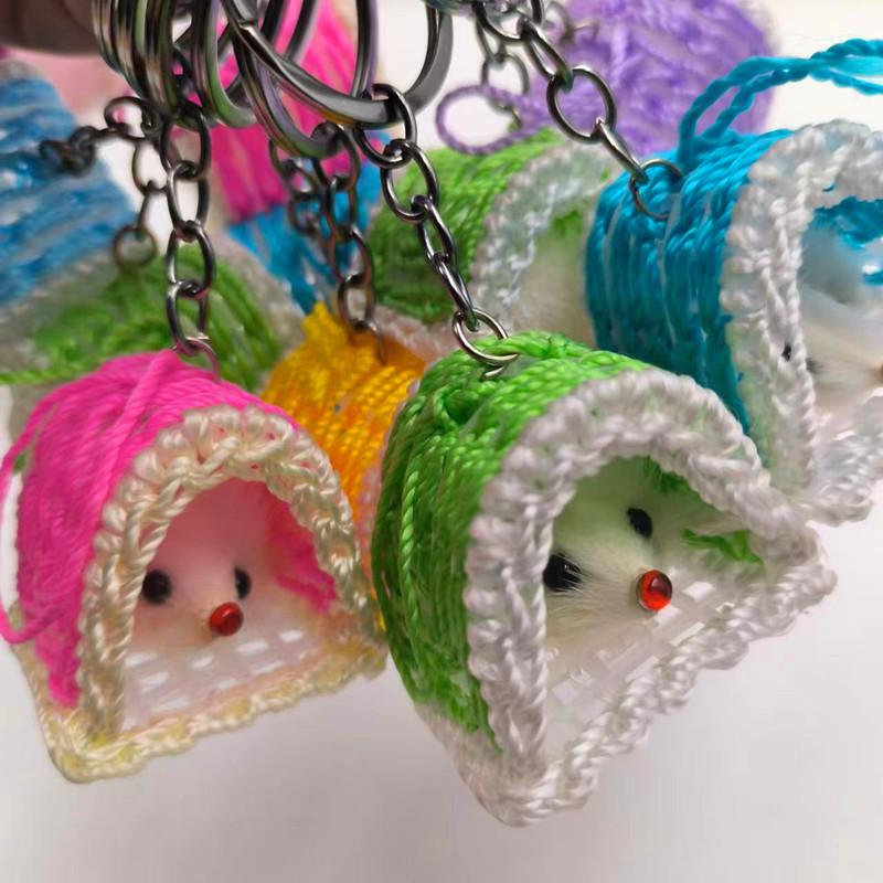 Cute Cartoon Animal Doll Fur Keychain Pendant