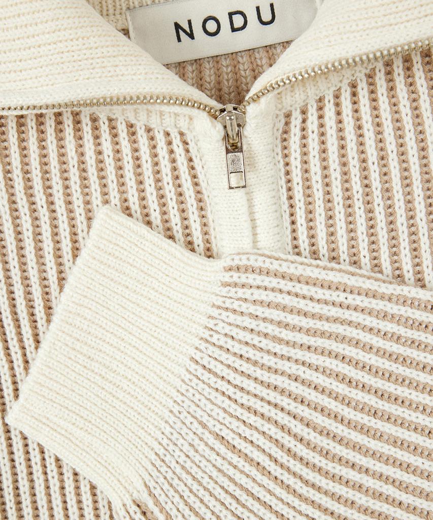 NODU Fly Half Zip Knit [Beige]