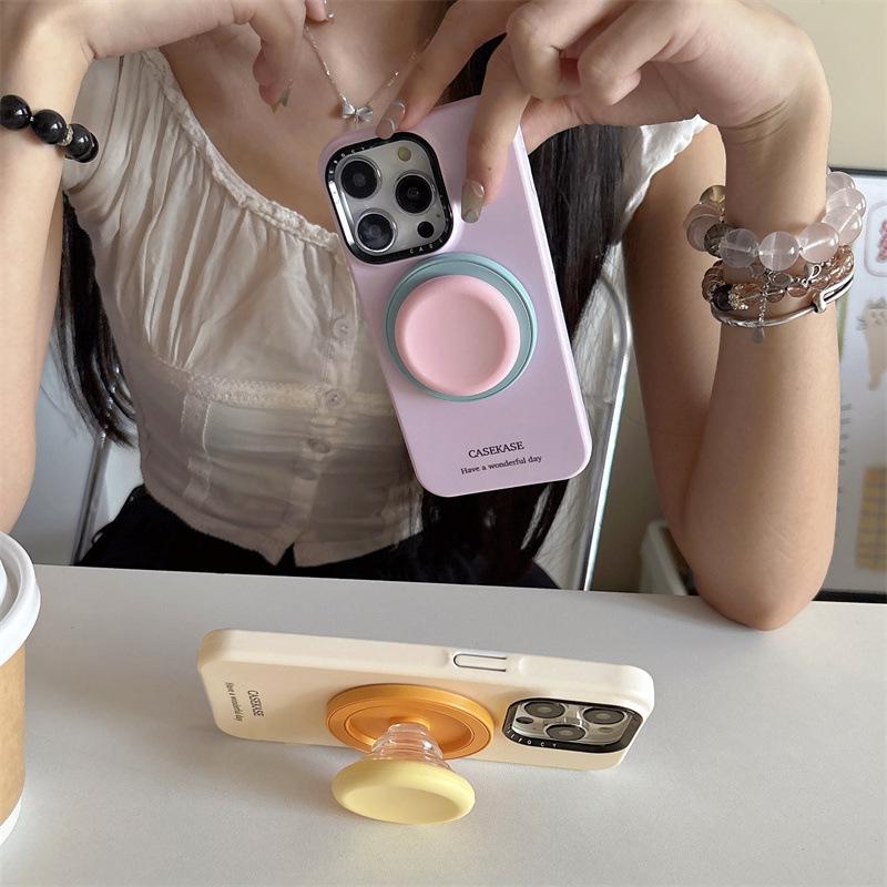 Minimalistischer Magnetständer für iPhone 17/16 Pro Max/15/14 - Japanisches & Koreanisches Design