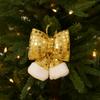 Creative Design Christmas Sequin Bow Bow Pendant S/M/L Size Xmas Tree Hanging Decor Sparkling Party Decoration