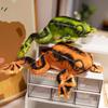 Tree Frog Stuffed Animal Multi Size Bright Green Lifelike Plush with Patterned Webbed Feet for Home Display Souvenir