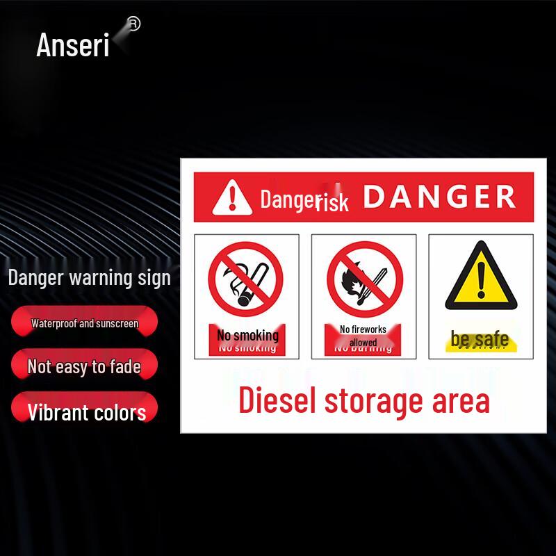 Ansell PVC Danger Warning Sign