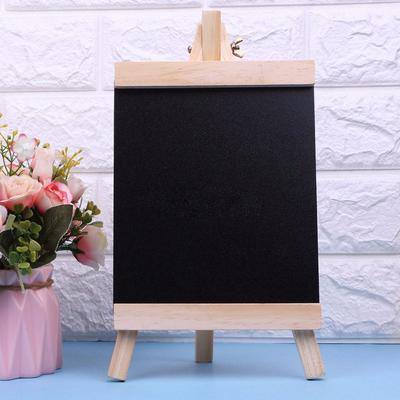 Mini Chalk Writing Desktop Message Collapsible Blackboard Wooden Boards Chalkboard Pine Wood Easel