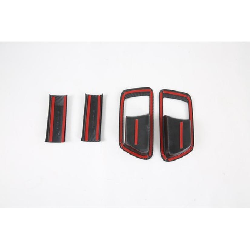 Carbon Fiber Inner Door Handle Bowl Frame Cover Trim For 2015- Toyota Sienna