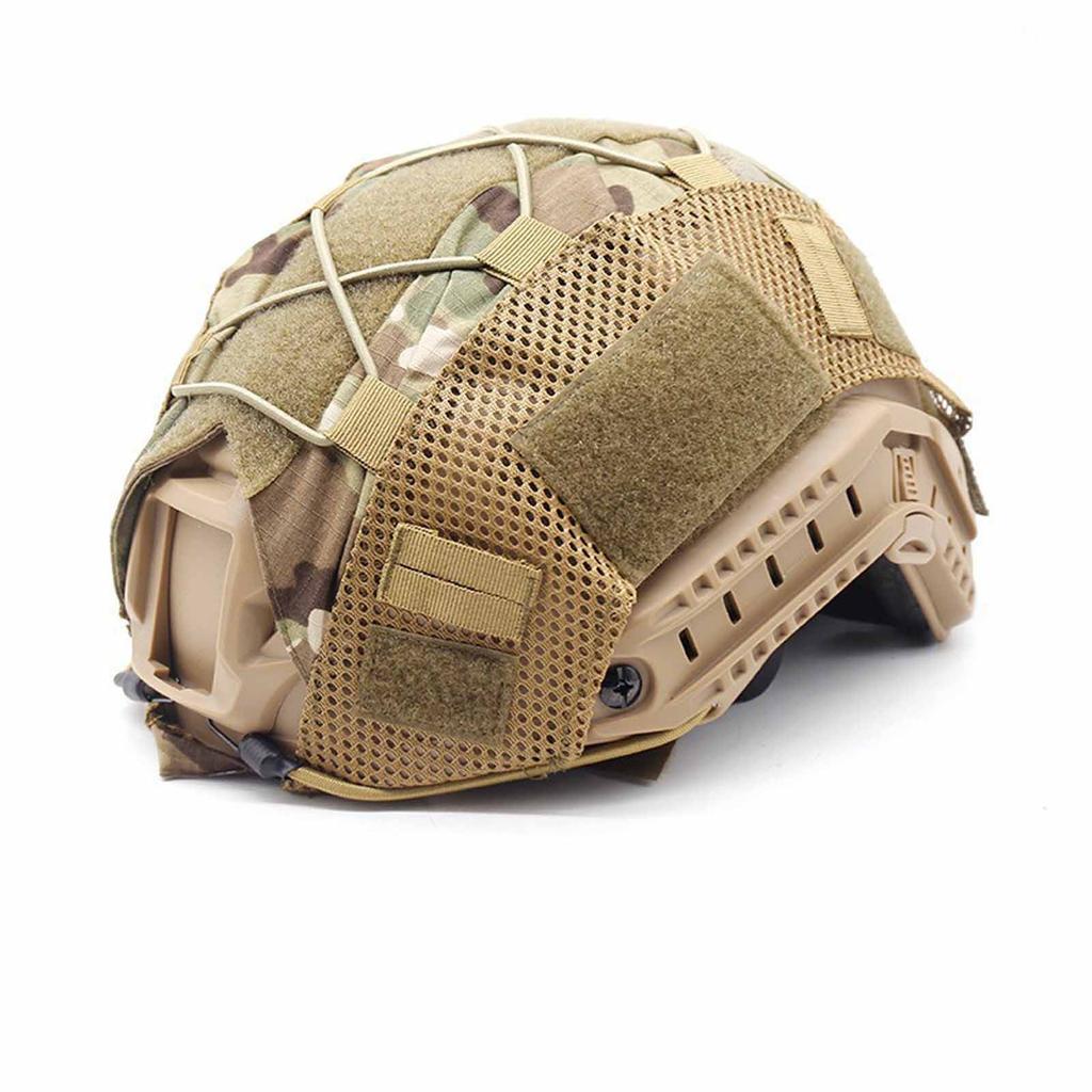 Camouflage Helmet Cover, Upgraded Outdoor Military Helmet Accessory, Hunting, Airsoft, Paintball Helmet Protective Gear