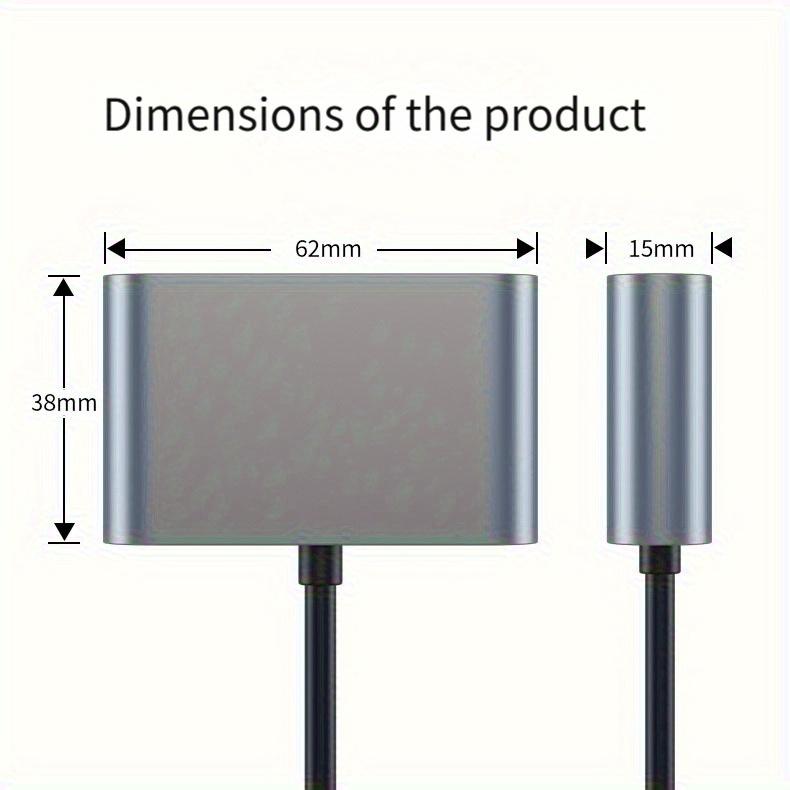 2500Mbps Network Card Type C To Ethernet Adapter 2.5G Gigabit LAN Adapter Support PD 100W Charging for Notebook Tablets Mac Book