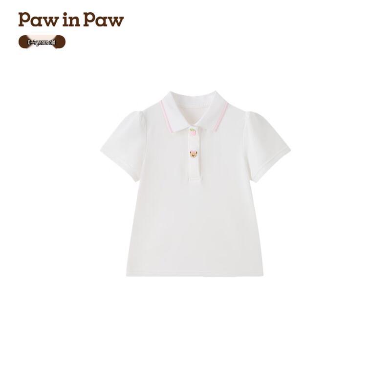 

PawinPaw Girls Cartoon Bear Short-Sleeve T-shirt 90