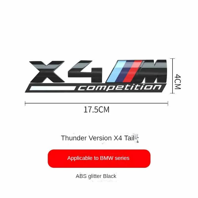 Car Trunk Badge Emblem Thunder Edition Sticker for BMW M 1m 2m 3m 4m 5m 6m 7m 8x1m X2M X3M X4M X5M X6M X7M X5 SX6H