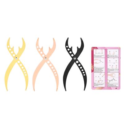 3pcs Eyebrow Stencil Ruler Reusable Eyebrow Microblading Positioning Measure Tool for Home Travel