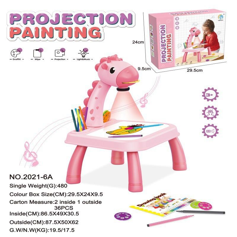 Drawing Projector for Kids with Colored Pencils & Slides – Fun Educational Gift for Ages 3+