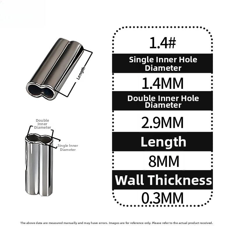 Stainless Steel Fishing Line Clip Double Tube Clip