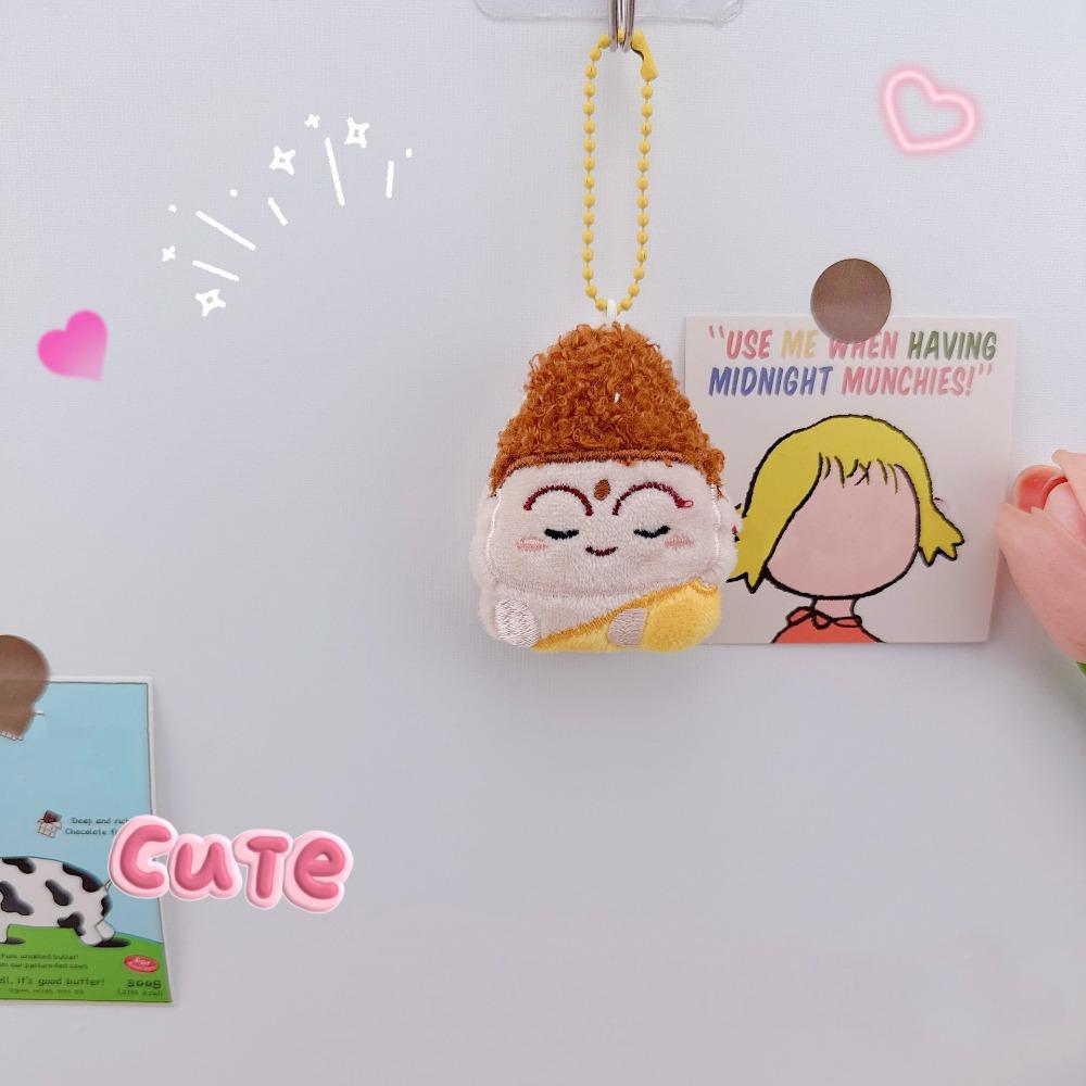 Moon Lord Wealth God Keychain Guanyin Plush God of Longevity Pendant Gifts