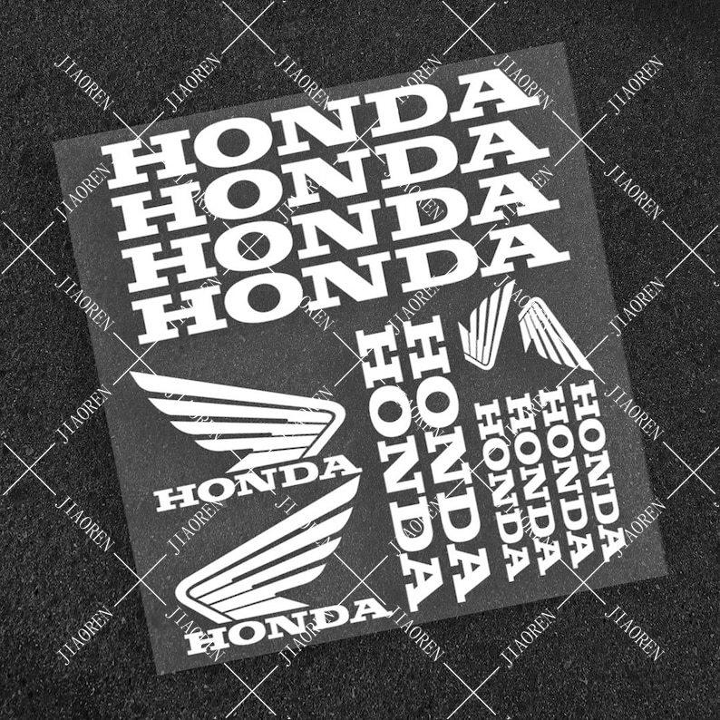 AAADF1 Vinyl Honda Sticker Wing Decal Motorcycle Logo Kit