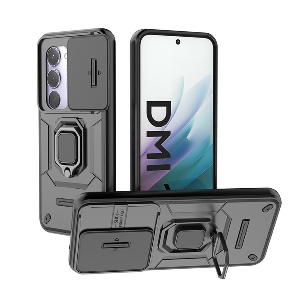 

Для Xiaomi Redmi 15 4G Чехол Сдвижная Защита Камеры Чехол для Телефона Для Redmy 15 Redmi15 4G Магнитный Держатель-Кольцо Бронированная Задняя Крышка For Redmi 15 4G чёрный