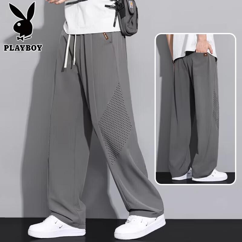 PLAYBOY Men s Ice Silk Quick-Dry Casual Pants 2XL