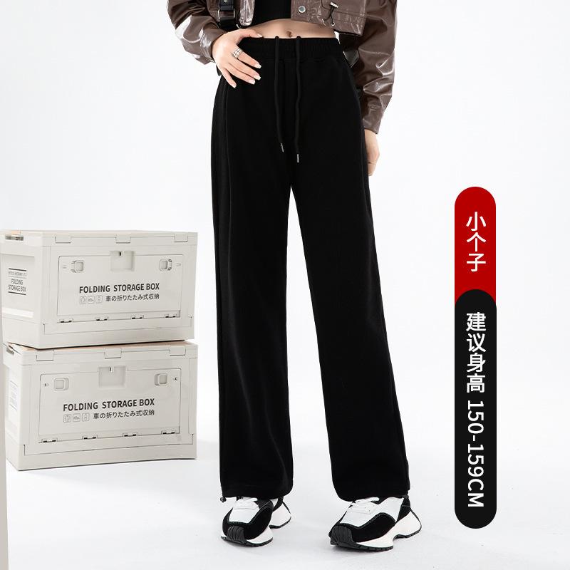 Autumn and Winter Velvet Loose Corset Sweatpants New Autumn Clothing Small Casual Spice Girl Style Women's Pants