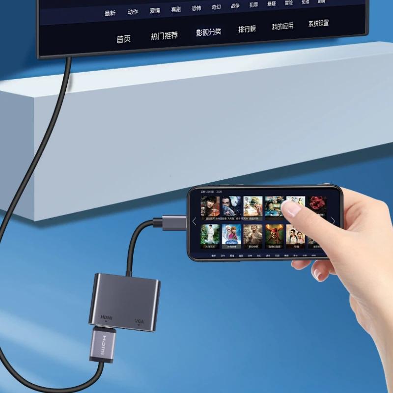 4-in-1 USB-C-Hub-Dockingstation mit 4K@60Hz HDMI-Ausgang, PD100W Power Delivery und USB 3.0-Anschlüssen für MacBook Typ-C-Splitter