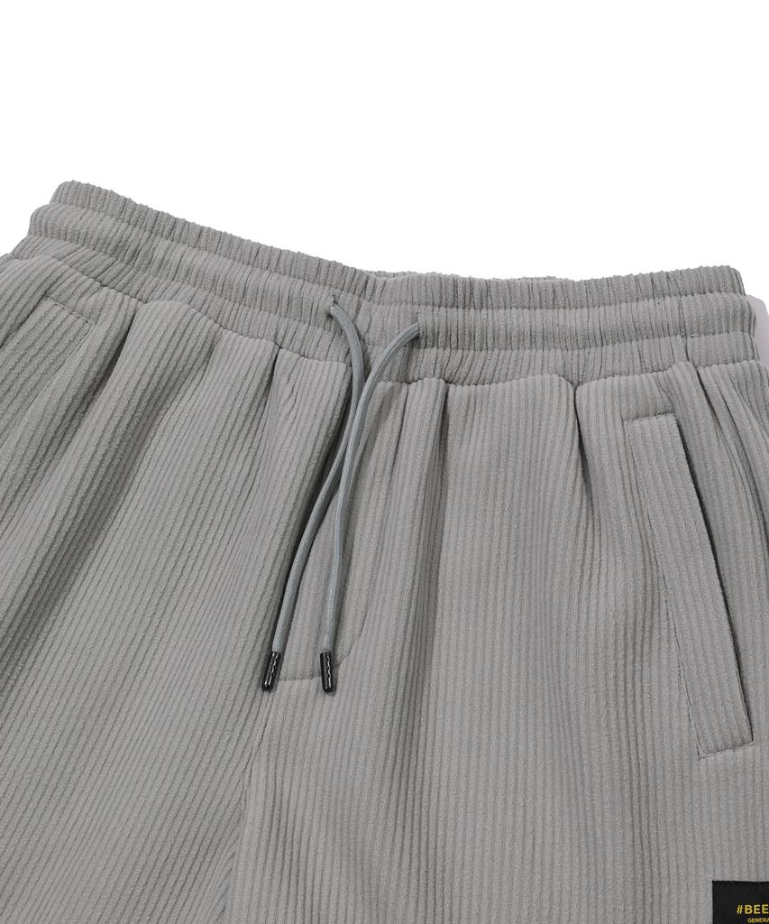 BEENTRILL Corduroy Fleece Sweatpants (Gray)