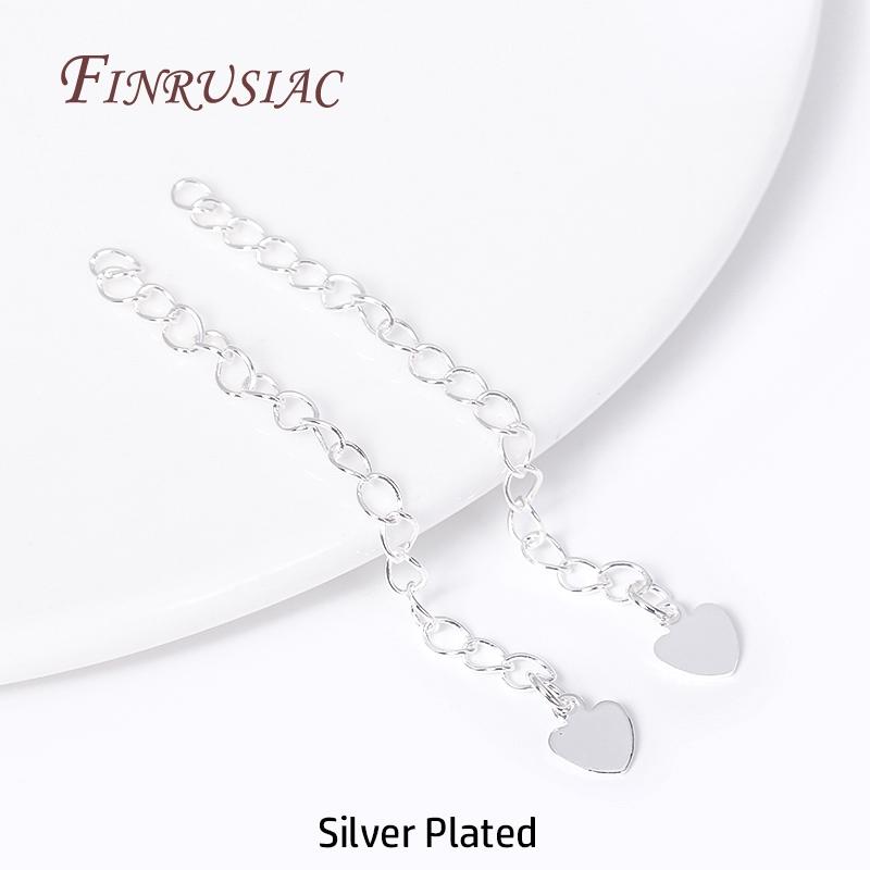 Brass Metal Extension Chain Connectors For DIY Necklace Bracelet Jewelry Making Findings 18K Gold Plated Chain Extender with Tag