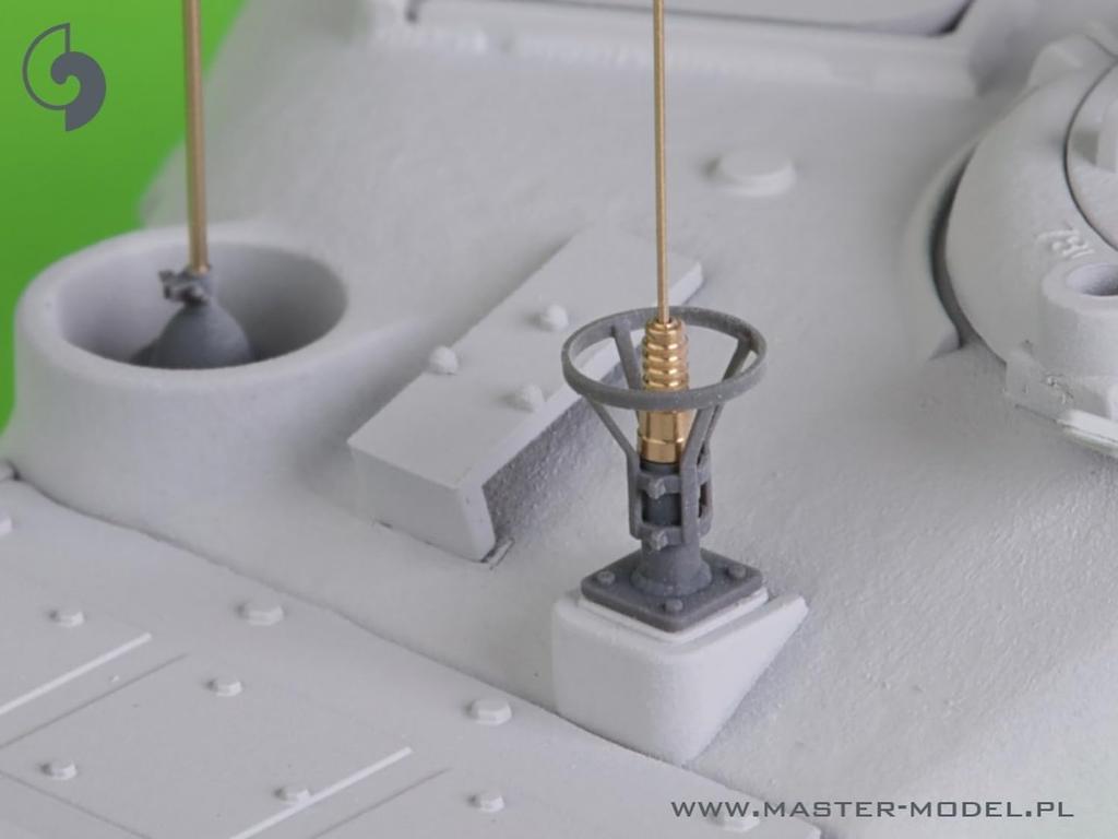 Modelo Mestre Britânico 19 Conjunto de Antenas de Rádio Peças de Modelo de Plástico 1/35 WW2/Moderno Não. Anos 1940-1950 (para AFV) GM-35-057 (Veículo militar)