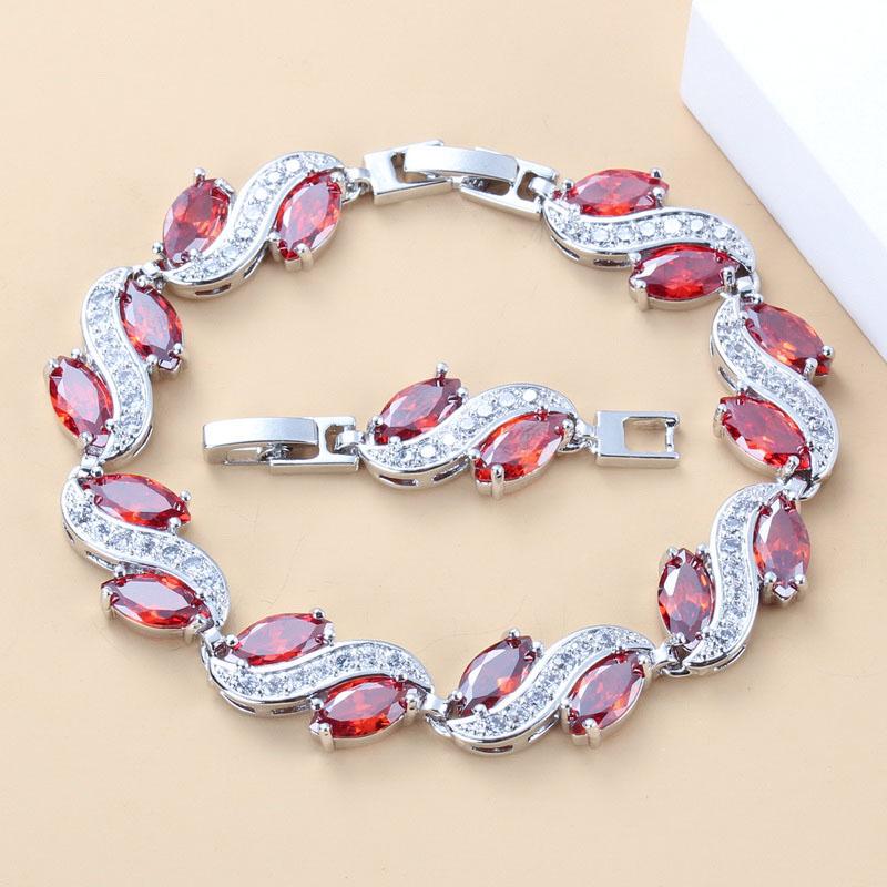 Mark Classic Link Bracelet Bangle Health Fashion Blue Stone Jewelry For Women Wedding-Prom Gift