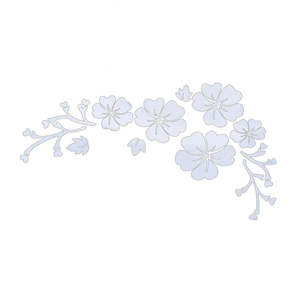 

Мода цветок цветок автомобиля наклейка наклейка авто грузовик бампер двери окна декор белый