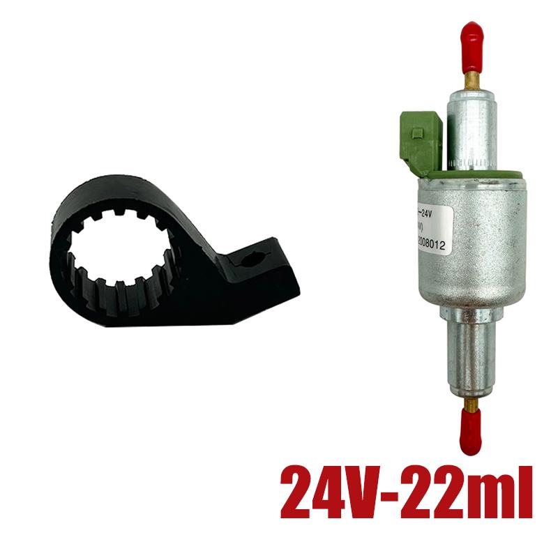 12V/24V Air Diesel Parking Heater Oil Fuel Pump Pulse Meter Pump + Shock Absorption Holder For Webasto Eberspacher 22/28/35/65ml