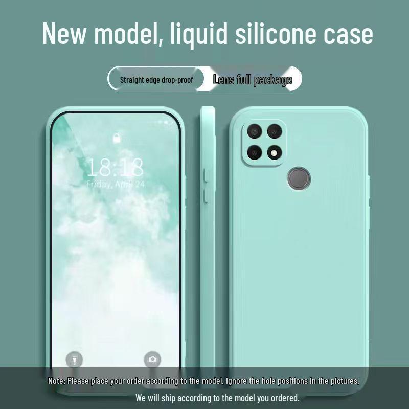 OPPO A35 Phone Case: Solid Color Liquid Full Coverage Anti-drop Soft Shell