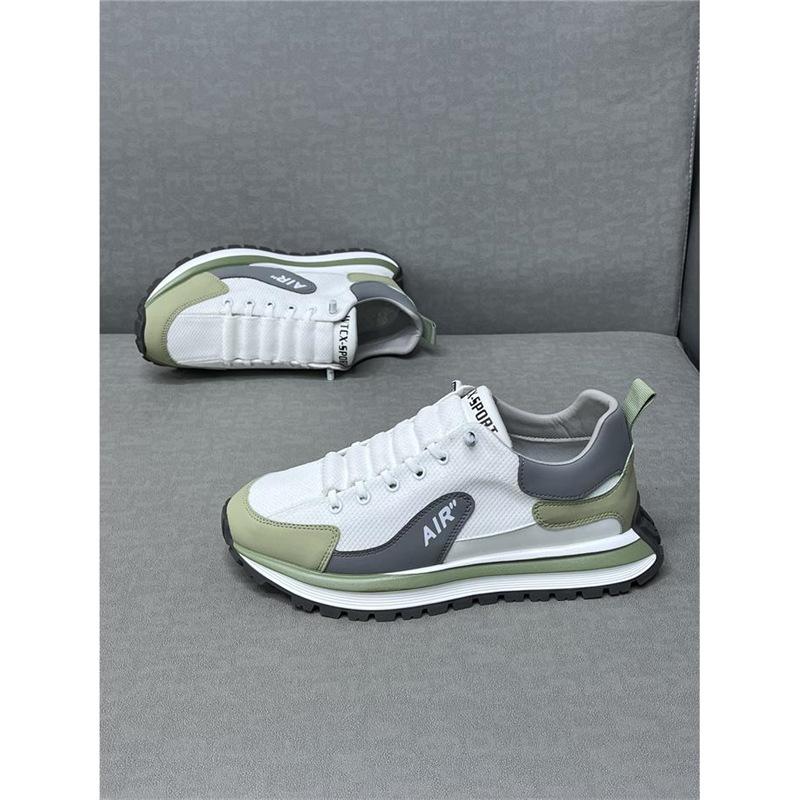 Shoes Spring and Autumn new leather surface lace-up thick sole lightweight sports and leisure shoes