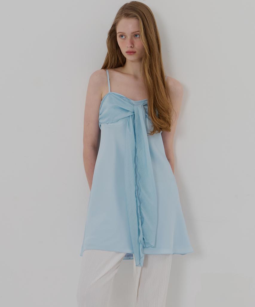 Ridge Sleeveless Tie Dress (2 Colors)