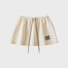 "Sweet Sports Style Mini Skirt: Elastic Waist, Air Layer Embroidery, Anti-Exposure, Versatile Sweater Material for Women."