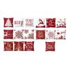 Decorative Christmas Pillow Slip Cover Comfortable and Washable Cushion Case for Living Room Bedroom Office