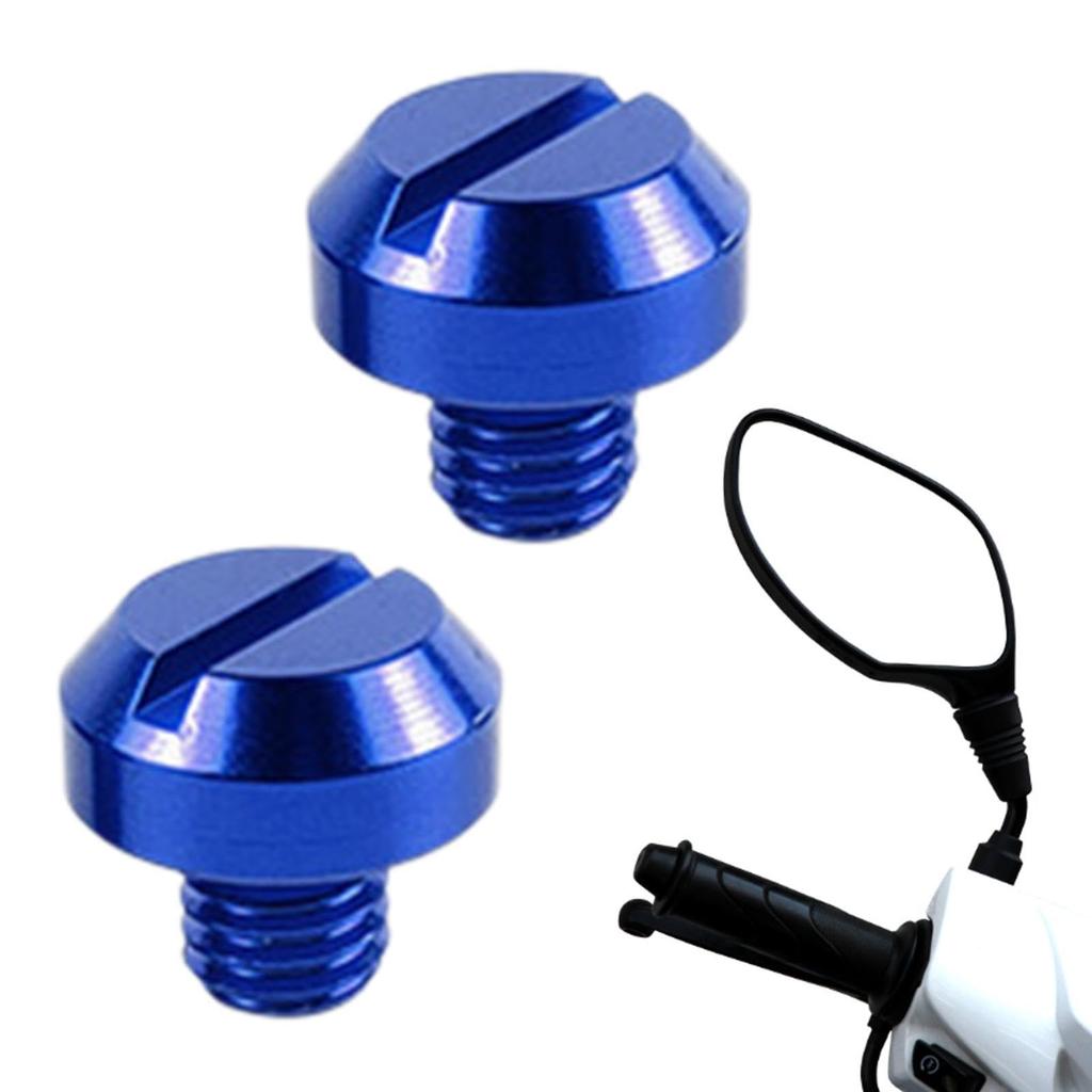 Motorcycle Mirror Bolts | 2 Pcs Universal Motorcycle Mirror Hole Bolts, Motorcycle Rearview Mirror