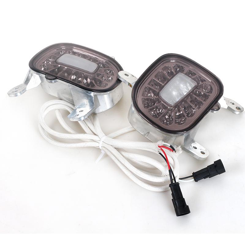 LED Red Rear Bumper Reflectors Rear Fog Tail Lamps White Backup Reverse Lights For Jeep Renegade 2015 2016 2017 2018 2019