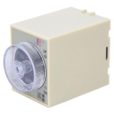 Verzögerungs-Timer Zeitrelais Einstellknopf Hochwertiges PC-Gehäuse ST3PA F AC220V 50 60Hz