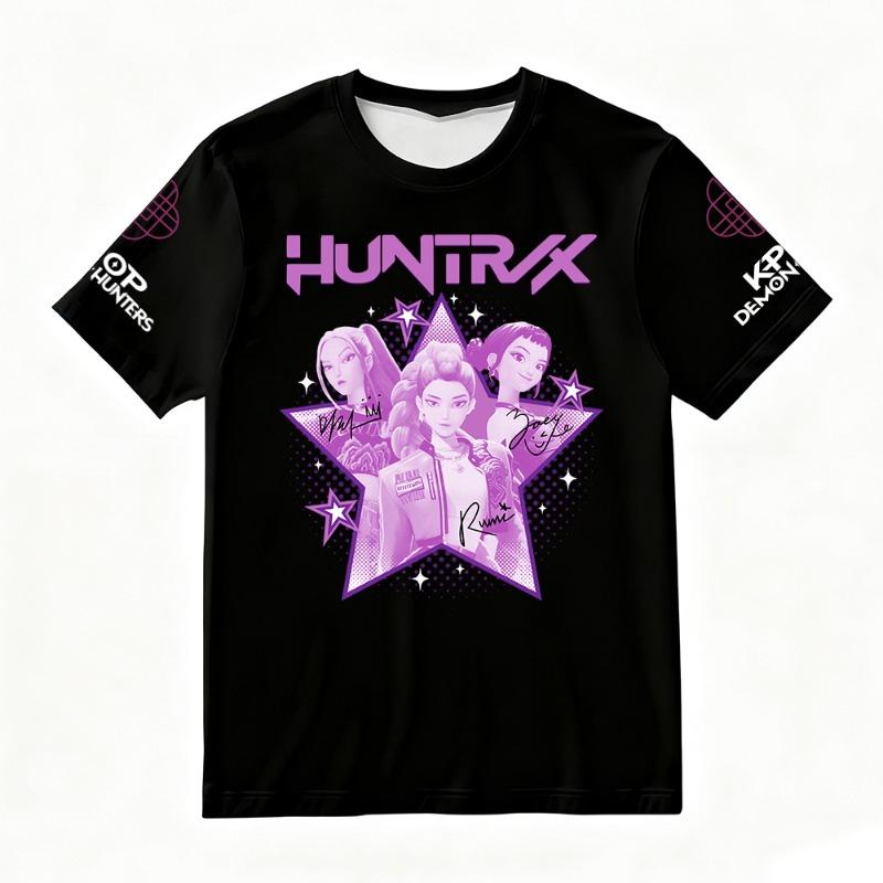 Women's T-shirts Women's KPop Demon Hunters 3D Cute Printed Fashion Casual Daily T-shirts