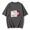 2026 Summer Hello Kitty Cartoon Printed Short Sleeve Pure Cotton Tshirt Womens Family Matching Outfits Classic Fashion Tee Top