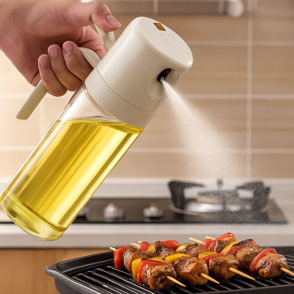 Leakproof Kitchen Oil Dispenser 550ML Glass Oil Sprayer Air Fryer Sprayer  Meal Prep
