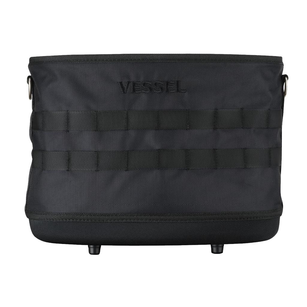 VESSEL Tough Fit Bucket M, Electrician's Bucket with Hook, Limited Edition Black (TBK-300BK)