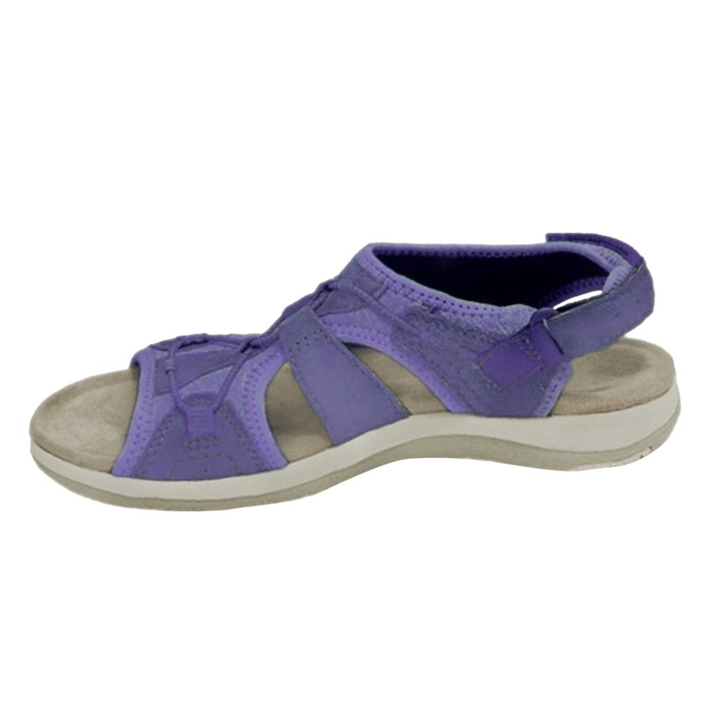 Customize The Latest Pu Retro Fashion Solid Color Sandals And Flat Shoes For Female Memory Foam Sandals For Women Size 9