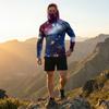 Men's Casual Raglan Sleeve Hooded Long Sleeve Sun Protection Shirt Independence Day Graphic Print Style Lightweight Breathable Fabric