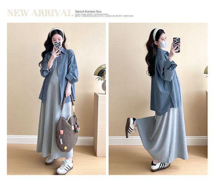 Summer 2026 Maternity Two-Piece: Stylish Vest and Long Skirt Set