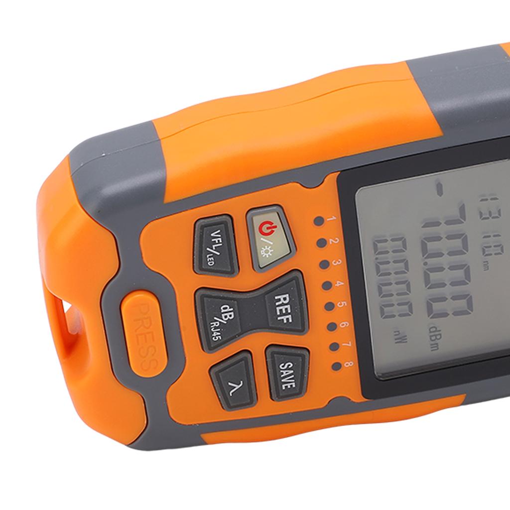 Optical Fiber Power Meter Digital Display Optic Cable Tester ‑70~+10dbm for Communication 1MW