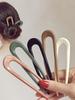 1/5 Pcs Fashion Solid Plastic U-shaped Hair Sticks For Women Girls Party Ponytail Holder Hair Accessories