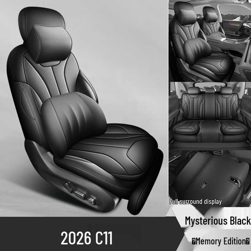 Leapmotor C11 Universal Four-Season Breathable Leather Car Seat Covers Pads (2024-2026)