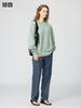 UNIQLO 486102 AIRism Cotton Crew Neck Long Sleeve T-Shirt GREEN WHITE DARK GRAY BLACK PINK BLUE PURPLE Men Japan